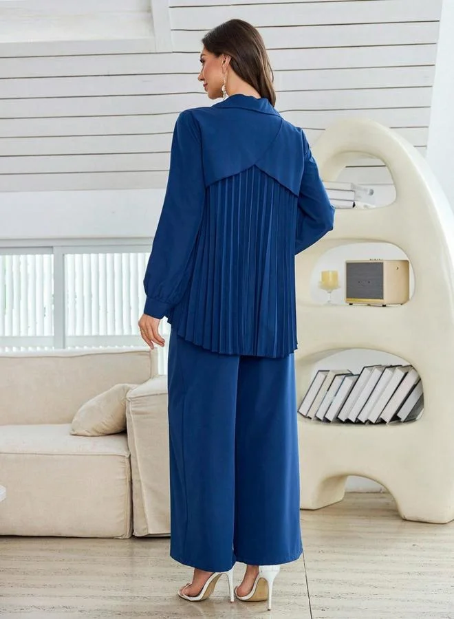 تايك تو طقم قميص بأكمام طويلة وبنطلون بأرجل مستقيمة